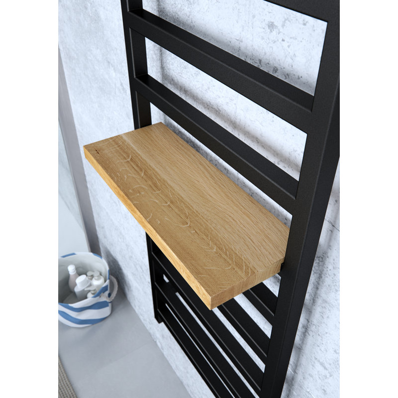 Oak Solid Wood Bracket Shelf, Oak