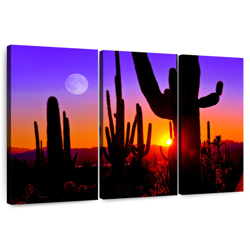 Silhouette de cactus Harnek Saguaro, H 28 po x l 45 po