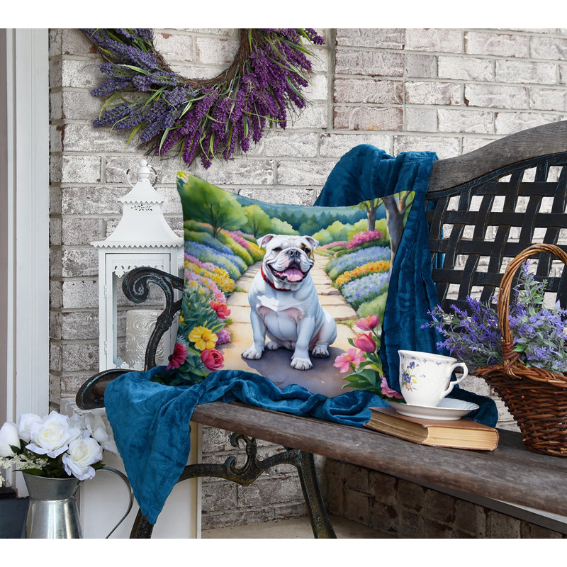 Spring Path Other/No Pattern Outdoor Throw Pillow, 18"H x 18"W