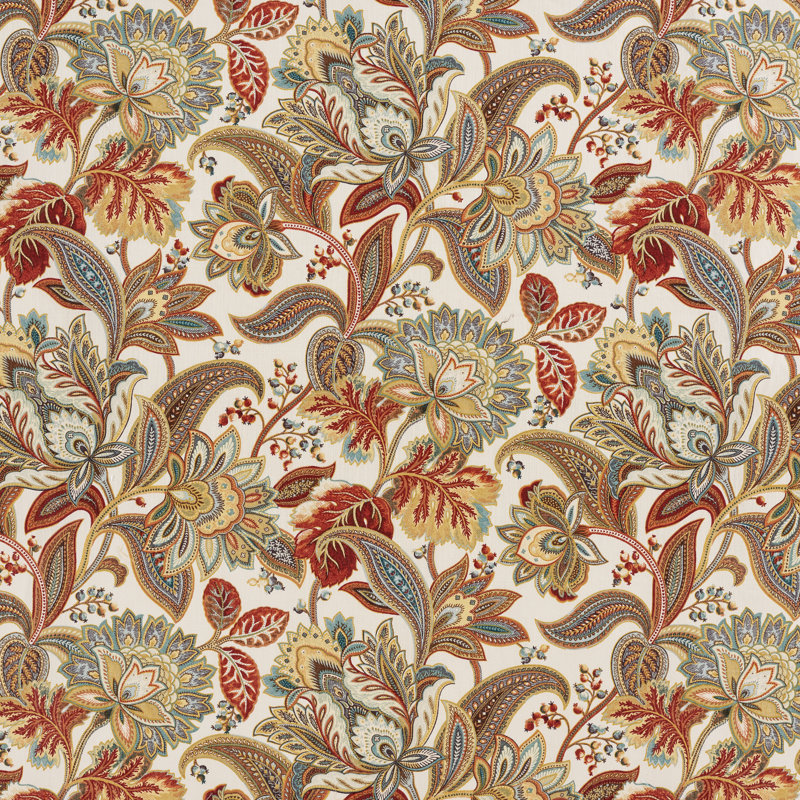 Queen Multicolor Cotton Floral Comforter Set