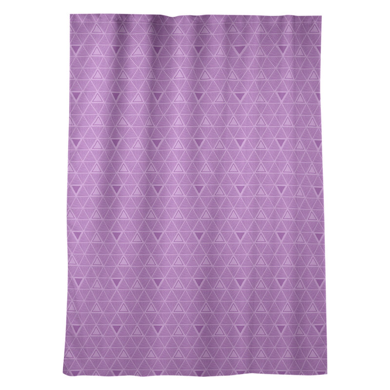 Jordao Room Darkening Curtain Single Panel, Violet/Silver
