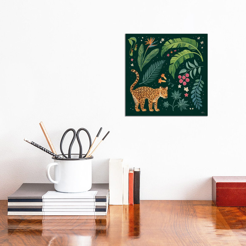 Jungle Love IV par - Toile tendue, H 12 po x l 12 po x P 0,75 po