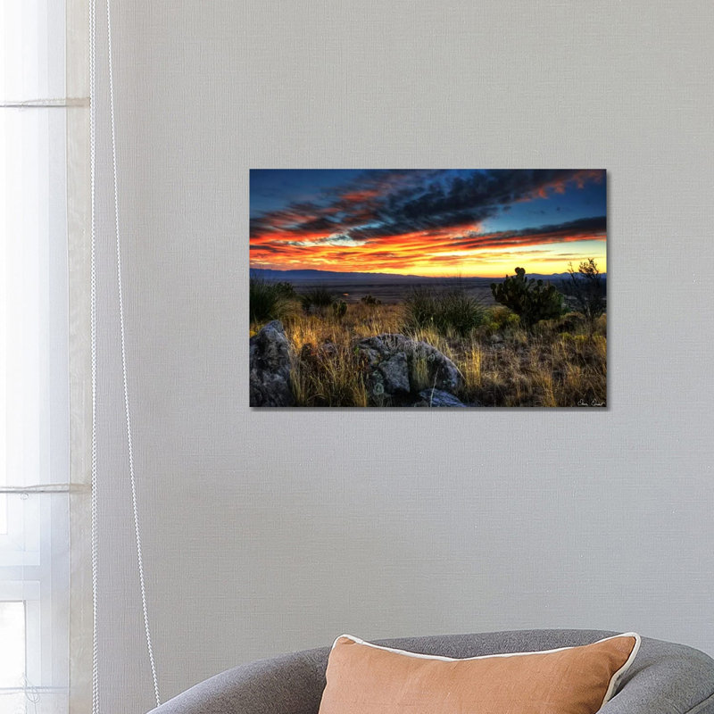 Sunset In The Desert IV - Wrapped Canvas Print, 45.72cm H x 66.04cm W x 1.91cm D