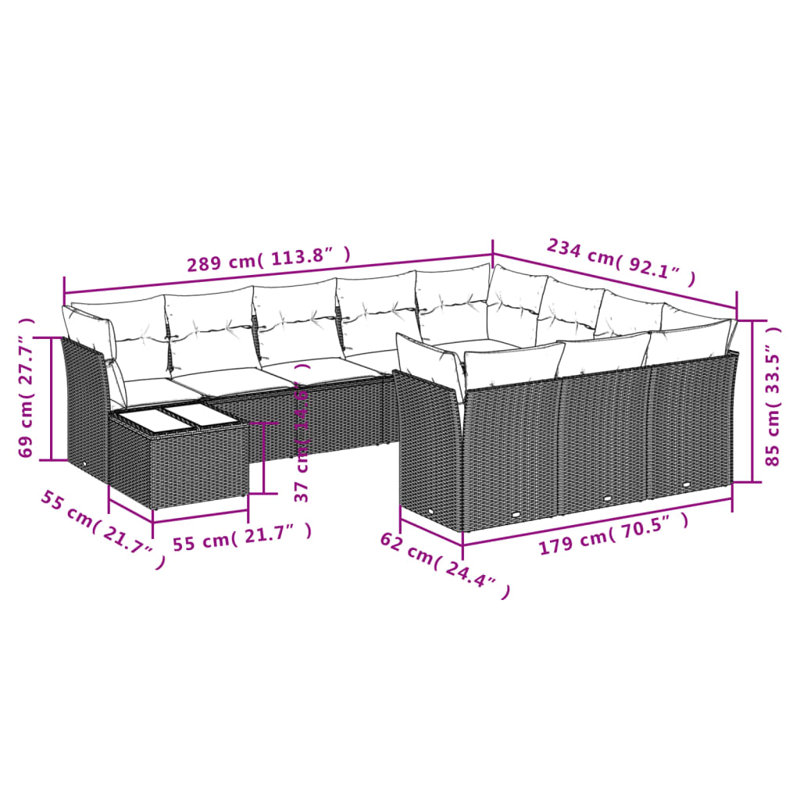 Vidaxl Garden Sofa Set