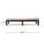 Chaise longue de patio en PE avec coussin-1377600372