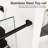 56"-60"W X 72"H Frameless Single Sliding Shower Door – 5/16" (8Mm) Clear Tempered Glass, Bypass Design-114613378