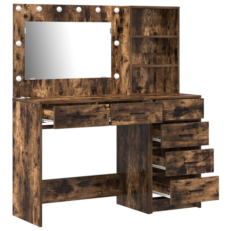 40cm Sideboard, Smoked Oak