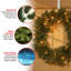 Couronne de sapin avec lumières claires-237462757