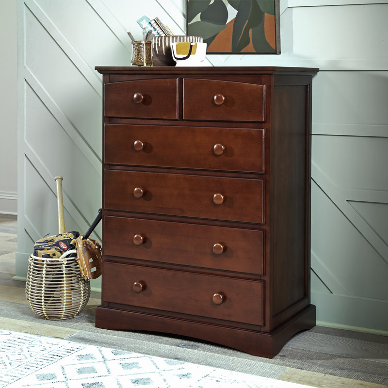 Sandisfield Kids 6 - Drawer Chest, Coffee