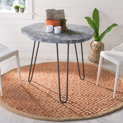 Desai Natural Fiber Hand Woven Jute Geometric Rug