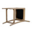 Tabouret de comptoir tapissier en bois 27 po Leon