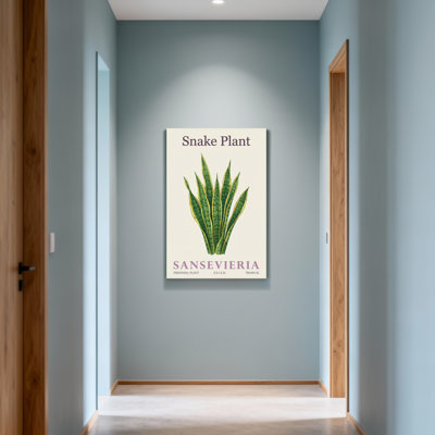 Plants &Flowers Snake Plant Sansevieria Pattern Print