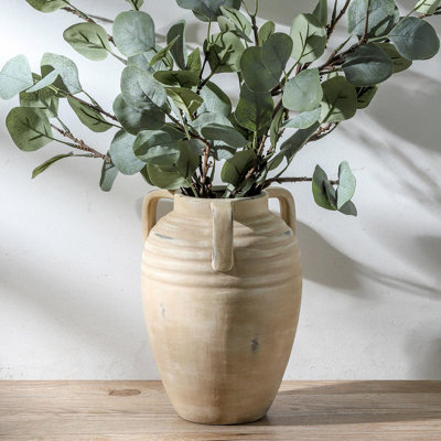 Ceramic vase with handle