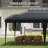 Outsunny Pop Up Canopy Tent, Heavy Duty Tents for Parties, Outdoor Instant Gazebo Sun Shade Shelter with Carry Bag, for Catering, Events, Wedding, Backyard BBQ-116011031-116011029