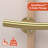 WAVE 24 in. x 1.25 in. Grab Bar, ADA Compliant for Bath and Shower Safety (500 lb. Capacity) in Brushed Gold-125361713-125361712
