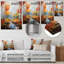 Birch Woods Autumn Harmony V - Art mural floral en métal-2097701814