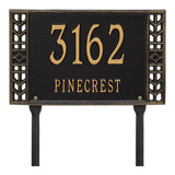 Boston Personalized Standard 2-Line Lawn Address Sign