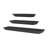 The Sadie 3 Piece Shelf Set Black, 1 each 18" 24" 36"-124918913