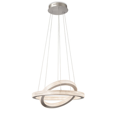 2 - Light Silver LED Unique/Statement Pendant