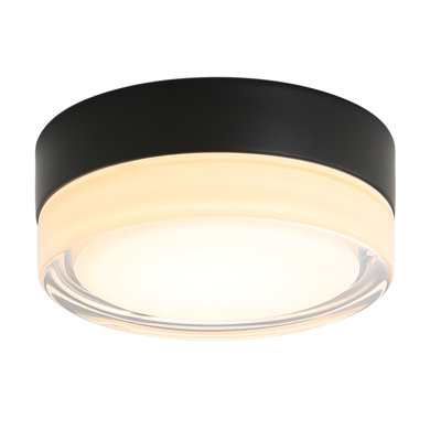Petit plafonnier encastré 24W avec abat-jour en verre 2700K pour chambre d'enfant