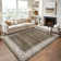 Modern Geometric Bordered Area Rug, Washable Foldable, Minimalist Design, Stain Resistant and Easy to Clean, Reinforced Edges and Backing for Living Room, Bedroom, Entryway