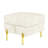 Scratch Leather Storage In Beige - 22 Inches With Golden Stainless Steel Legs For Entryway, Pet 21.4 In. Long Pet- Entryway Bench-1915023110