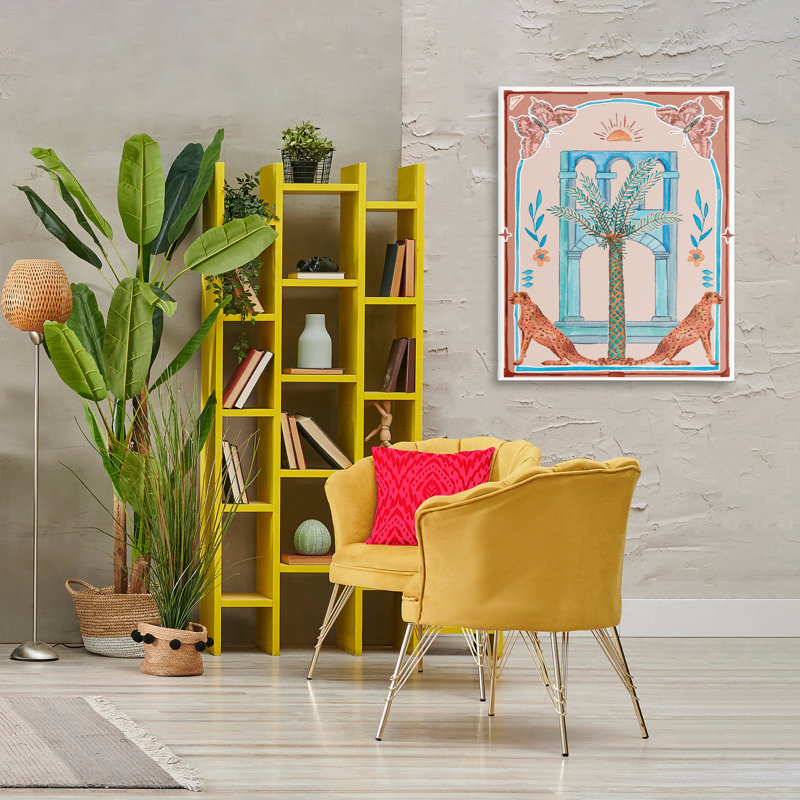 Art mural sur toile, "Traditional tropical architecture" par Melissa Wang, H 20 po x l 16 po x P 1,5 po