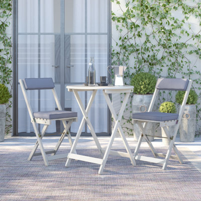 Seoul 2 Seater Bistro Set with Cushions