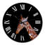 Portrait d'une girafe V - horloge murale de ferme-70785479