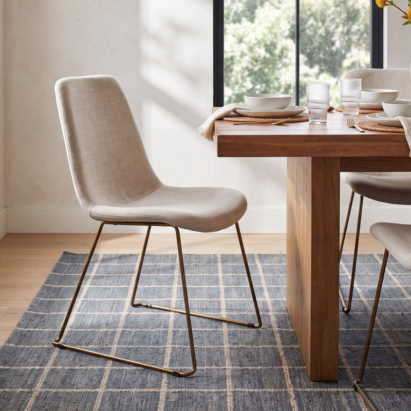 Evadine 16.5'' H Upholstered Metal Side Chair