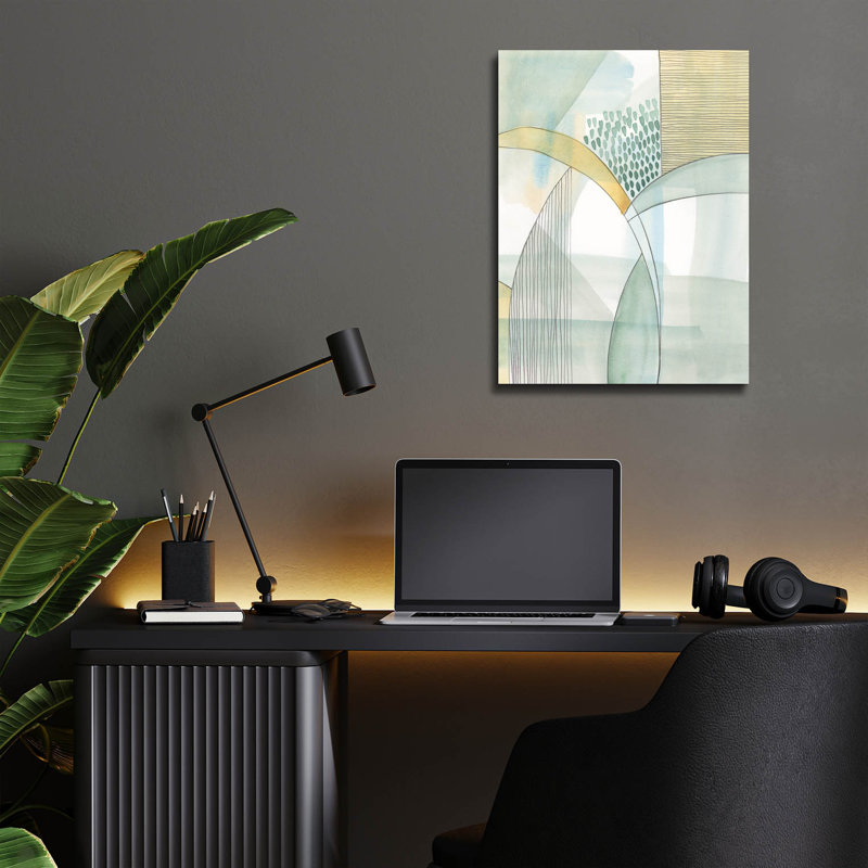 «Mint Reflection I» par Regina Moore, H 16 po x l 12 po x P 0,13 po