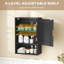 Armoire à pharmacie murale pour salle de bain, 40 x 20 x 60 cm, noir-498438734