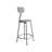 Felix  Steel Stool with Backrest,  Assembly Ready-99372963-99372964-99372962