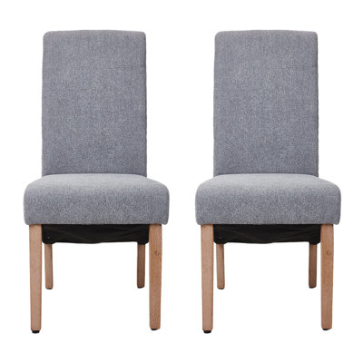 102 cm H Upholstered Linen Dining Chair