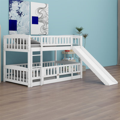 Jaynah Kids Twin Over Twin Bunk Bed by Harriet Bee