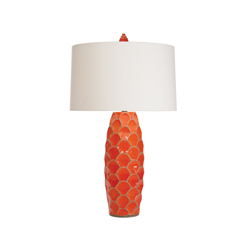 Ventana Table Lamp, Deep Coral