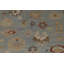 Tapis brun / bleu / rouille en laine noué à la main de conception unique 8 pi 6 po x 9 pi 10 po