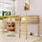 Twin Wood Low Loft Bed With Ladder And Guardrails-1671208094
