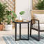 Table d'appoint en bois d'acacia et fer