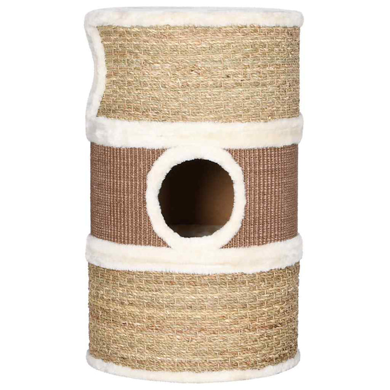 Chat brun tonneau, flocon, peluche, ruppie maritime grand et durable