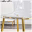 Ensemble de chaises d'appoint en métal doré l 17,32 po x P 18,11 po x H 32,67 po Aurelia (ensemble de 6)