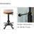 Dicle Swivel Adjustable Height Counter Stool with Metal Frame-1586669238