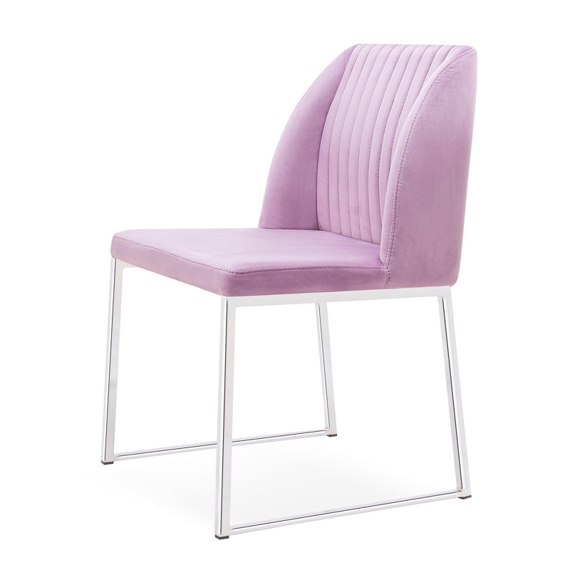 Chaise d'appoint Daphne, Lilas / chrome