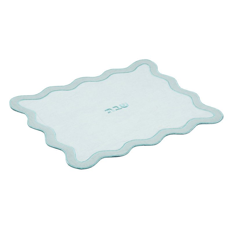 Wavy Challah Cover, Sea Blue