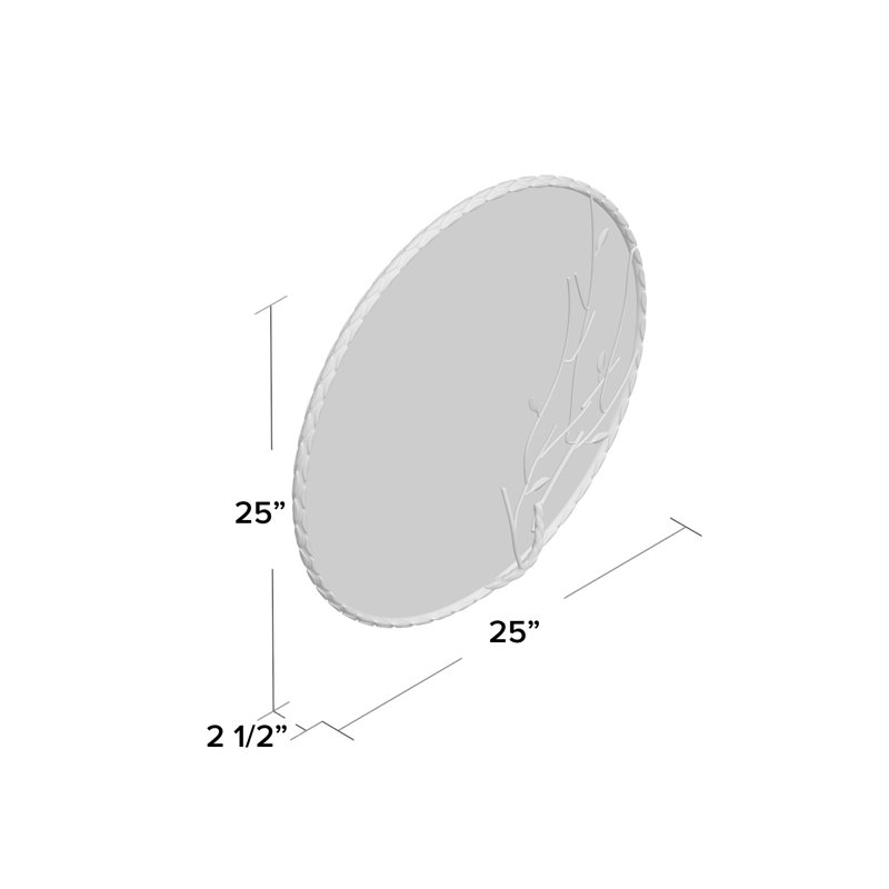 Twig Flat Metal Wall Mirror