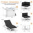 13 Pieces Modern Aluminum Patio Furniture Set With Natural Gas/Propane Firepit Table, Outdoor Modular Sectional Conversation Set With Patio Chaise Lounges-211945850