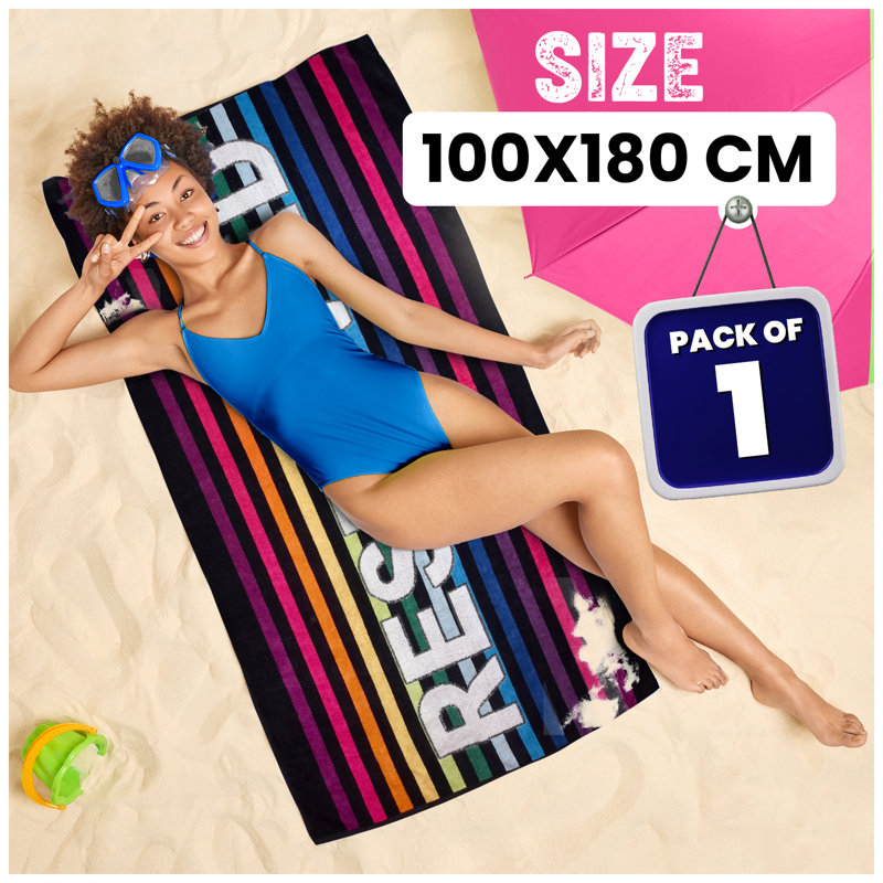 Cotton Blend Ultra Light Beach Towel