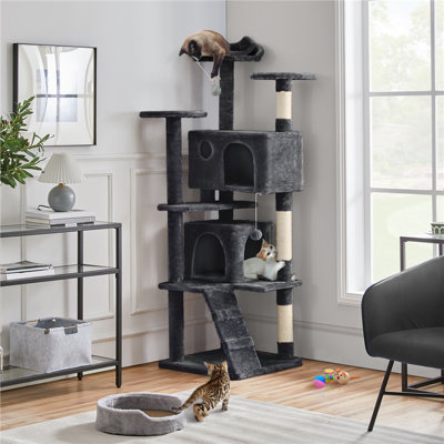 Suzette 70" Multilevel Indoor Cat Tree Tower for Small Medium Cats