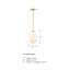 Luminaire suspendu simple à 1 lumière Kiani-157171229