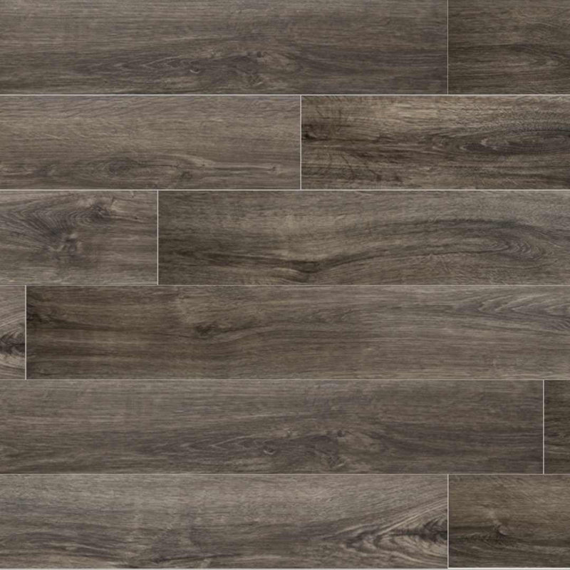 Pike 6" x 48" SPC Vinyl Wood Look Floor, Brazil Nut